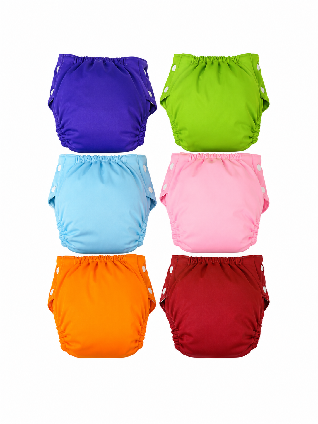 6 Reusable Diapers Combo