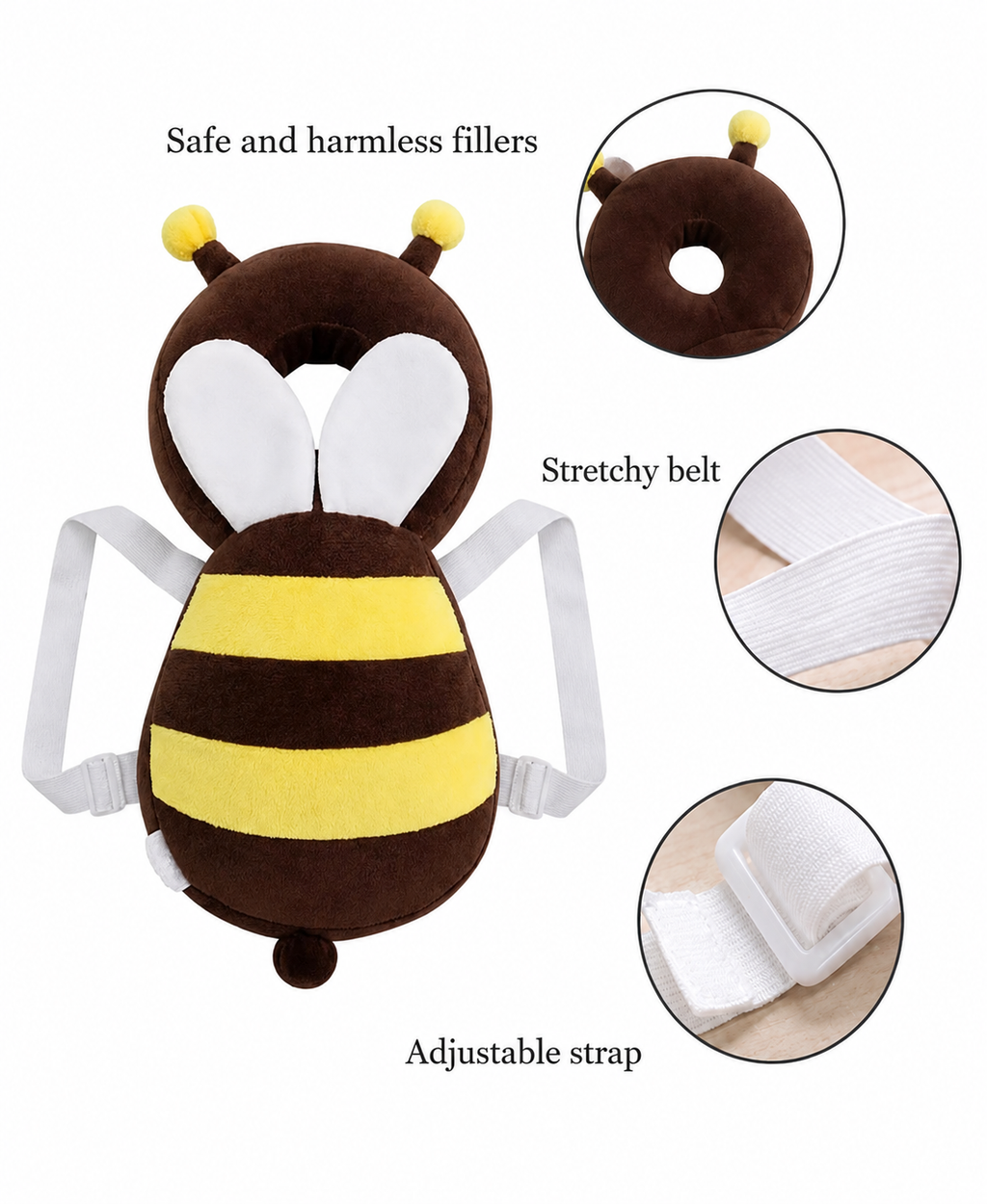 Brown Honeybee Head Protector